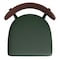 Flash Furniture Green Vinyl Seat Barstool with Walnut Wood Back XU-DG6V6GNV-WAL-GG - alternate 4